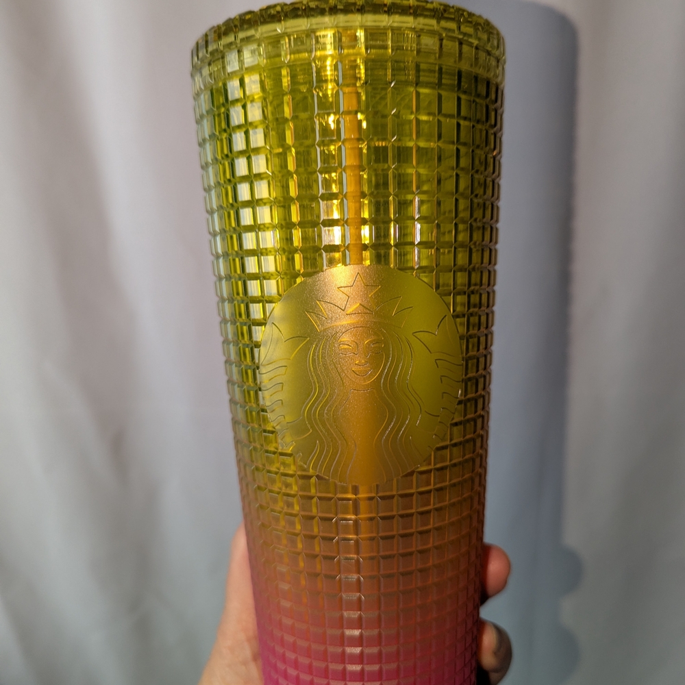 Starbucks Tumbler - Yellow and Pink